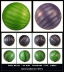 2 VINTAGE CZECH GLASS MARBLES SWIRLS c.1950's