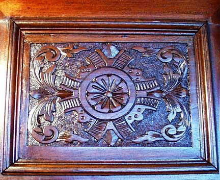 RENAISSANCE REVIVAL CARVED KNIGHTS ARMOIRE