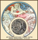 10 MUCHA VINTAGE ART NOUVEAU PENDANTS