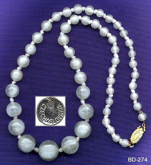 5 CZECH 1930's LAMPWORK BEADS NECKLACES #274