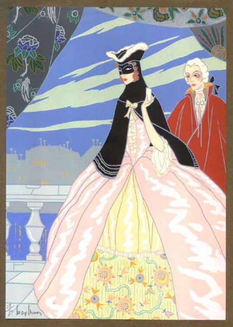 MAX NINON ART DECO POCHOIR RIGOLETTO BIGLIETTO