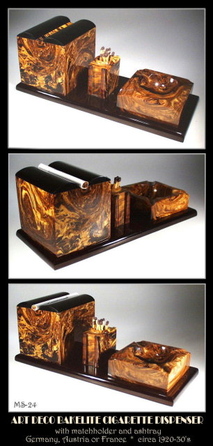 ART DECO BAKELITE CIGARETTE DISPENSER