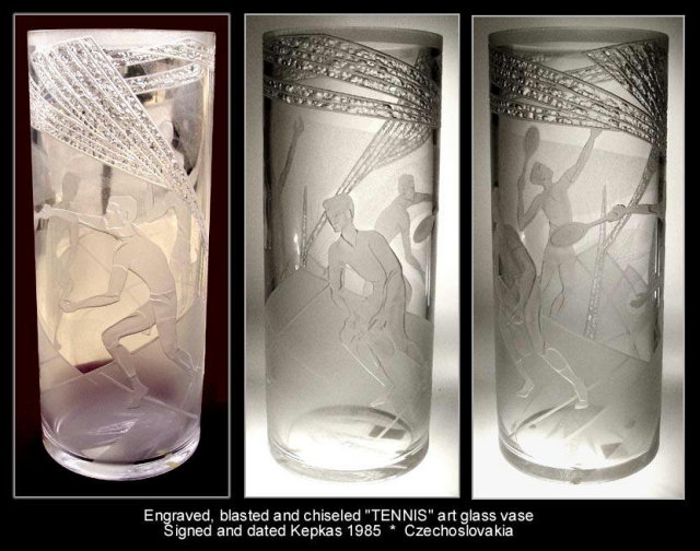 HUGE ART GLASS VASE