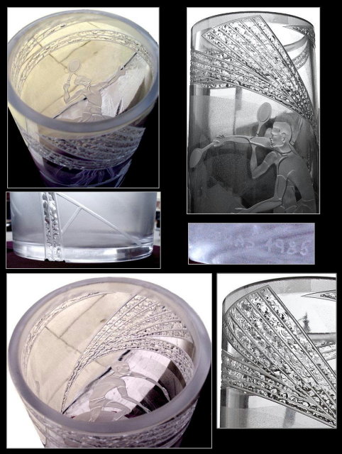 HUGE ART GLASS VASE