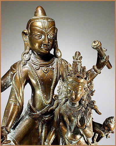 VISHNU & LAXMI - NEPAL 18 -19th Cent.