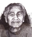ORIGINAL SIGNED LITHO/ETCHING NATIVE MAORI 10B