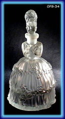 Czech figural perfume bottle Mme Pompadour