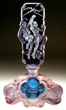 CZECH PERFUME BOTTLE LUSTER HANSEL & GRETEL