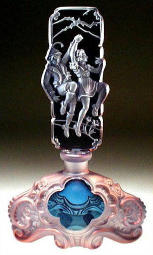 CZECH PERFUME BOTTLE LUSTER HANSEL & GRETEL