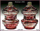 BOHEMIAN PERFUME BOTTLE BIEDERMEIER c.1850