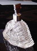 VINTAGE CZECH ART DECO CUT CRYSTAL ATOMIZER