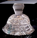 CZECH ART DECO CUT CRYSTAL POWDER BOX