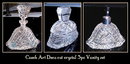 CZECH ART DECO CUT CRYSTAL POWDER BOX