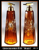 VINTAGE CZECH CUT & ENGRAVED ATOMIZER OPB-59