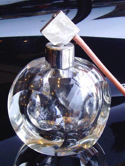 CZECH ART DECO CUT CRYSTAL ATOMIZER c.1930's