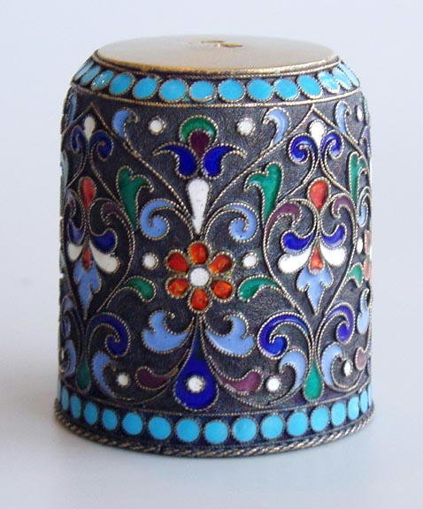 IMPERIAL RUSSIAN ANTIQUE SILVER ENAMELLED CUP