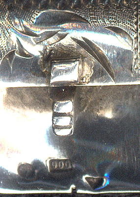 GORGEOUS ART DECO SILVER BRACELET 1930's #135