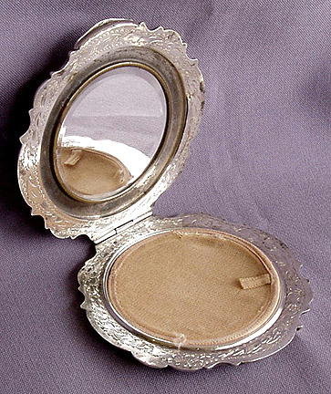 VIENNESE ART DECO SILVER COMPACT #42
