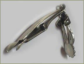 STERLING SILVER ART DECO HORSE HEAD EARRINGS