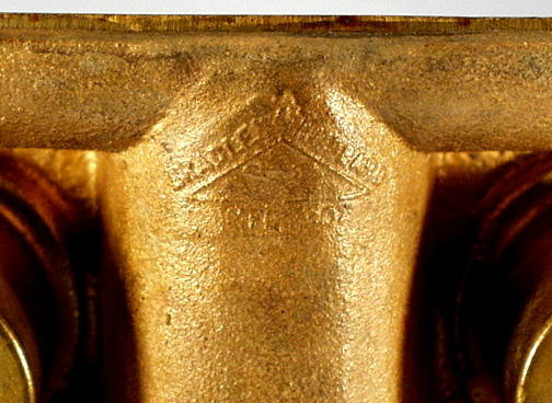 ARTS & CRAFTS BRONZE INKWELL BRADLEY HUBBARD