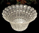 GORGEOUS CZECH CUT CRYSTAL BOWL QUEENS LACE