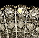 GORGEOUS CZECH CUT CRYSTAL BOWL QUEENS LACE