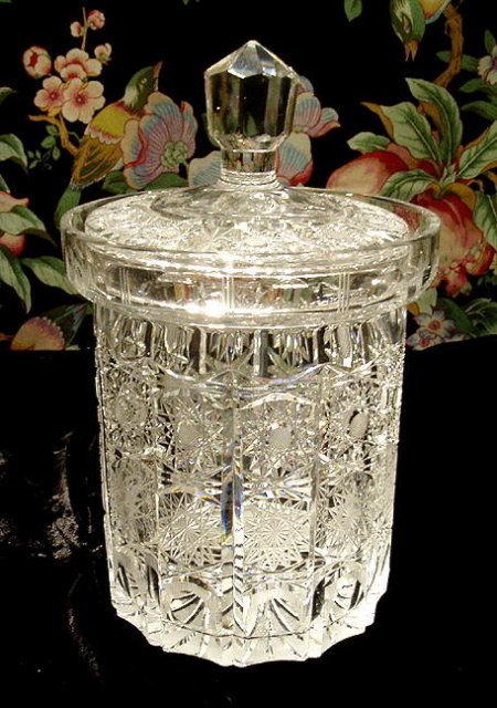 BEAUTIFUL CZECH CUT CRYSTAL ICE BUCKET #184