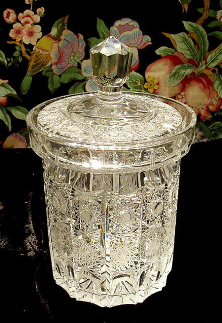 BEAUTIFUL CZECH CUT CRYSTAL ICE BUCKET #184