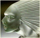 VINTAGE GLASS HOOD ORNAMENT CAR MASCOT VICTOIRE