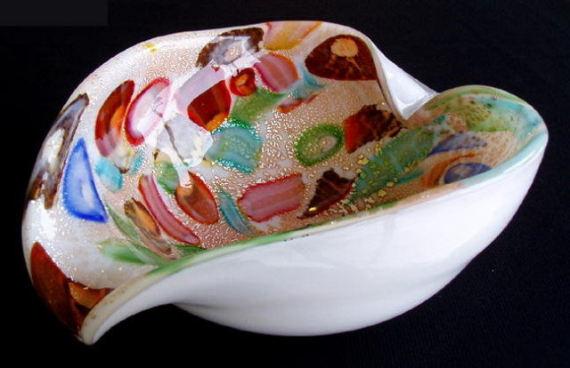 VINTAGE MURANO ITALIAN ART GLASS BOWL / ASHTRAY
