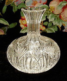 CUT GLASS CARAFE AMERICAN BRILLIANT PERIOD #31