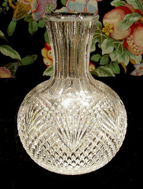 CUT GLASS CARAFE AMERICAN BRILLIANT PERIOD #56