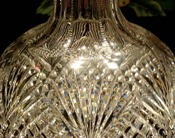CUT GLASS CARAFE AMERICAN BRILLIANT PERIOD #57