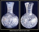 CUT GLASS CARAFE AMERICAN BRILLIANT PERIOD #57