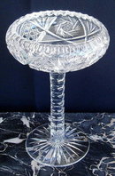 CUT GLASS COMPOTE AMERICAN BRILLIANT PERIOD #62