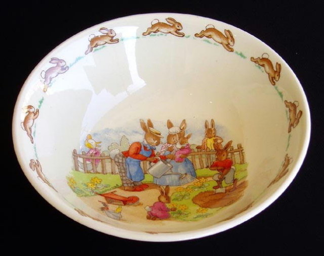 ROYAL DOULTON BUNNYKINS BOWL / BARBARA VERNON #14