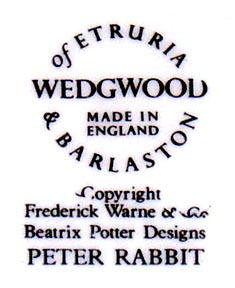 WEDGWOOD BEATRIX POTTER PETER RABBIT PLATE