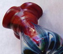 BOHEMIAN ART GLASS VASE / RINDSKOPF 1900