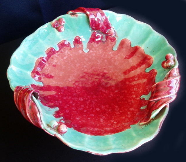 CZECH ART POTTERY D. URBACH BOWL 1930's