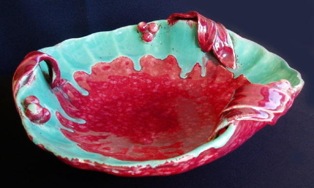 CZECH ART POTTERY D. URBACH BOWL 1930's