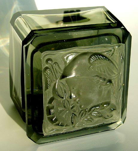 SIGNED CZECH ART DECO MERCURY POWDER BOX OPB-51