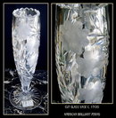 CUT GLASS VASE AMERICAN BRILLIANT PERIOD #63