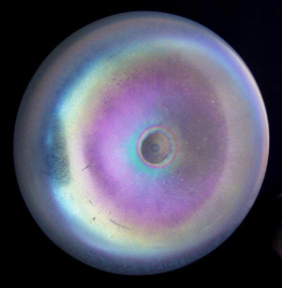 RARE IRIDESCENT OPALINE GLASS BOWL #67