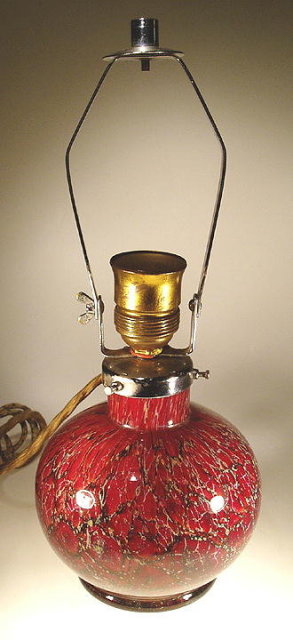 WMF IKORA ART GLASS LAMP GERMANY c.1930's