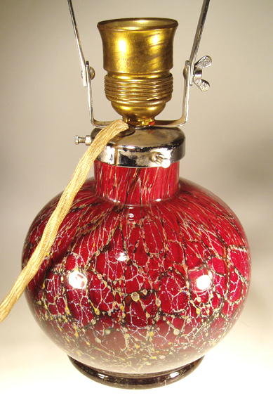 WMF IKORA ART GLASS LAMP GERMANY c.1930's