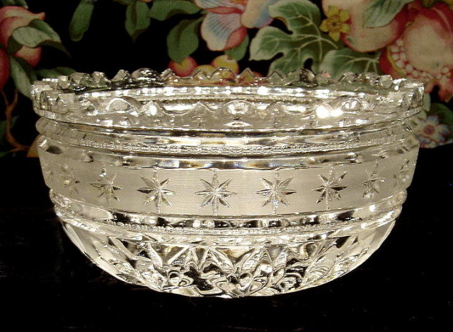 CUT GLASS BOWL AMERICAN c.1920-30's #61