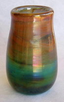 IRIDESCENT HAND BLOWN ART GLASS VASE #68