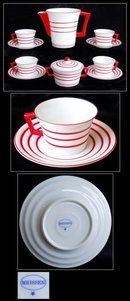 OUTSTANDING ART DECO 11 pc COFFEE SET MEISSEN
