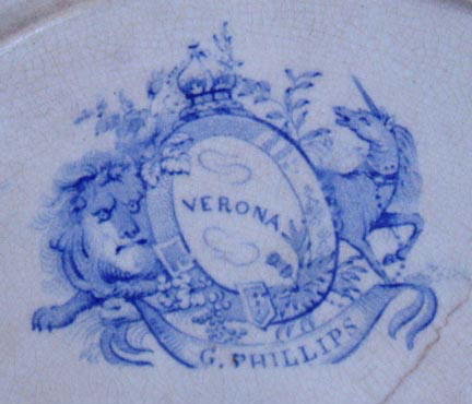 ENGLISH HISTORICAL PLATE PHILLIPS VERONA PR104