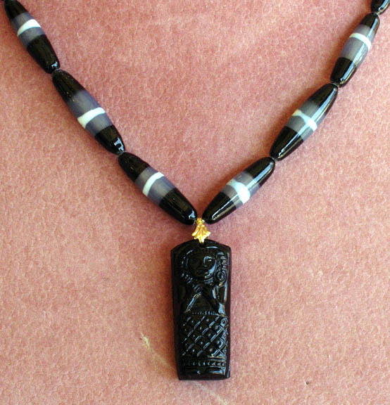 ART DECO LAMPWORK BEADS / PENDANT 4 sets CJ162S